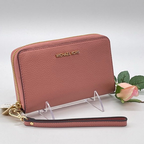 Michael Kors Phone Case Wallet Sunset Rose - Picture 1 of 9